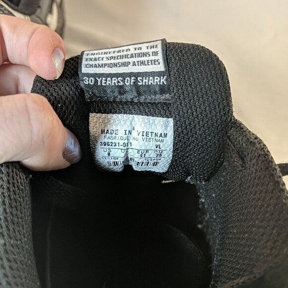 Nike Land Shark Legacy Football Cleats Mens US 8 Black White 396231-011 - Picture 7 of 12